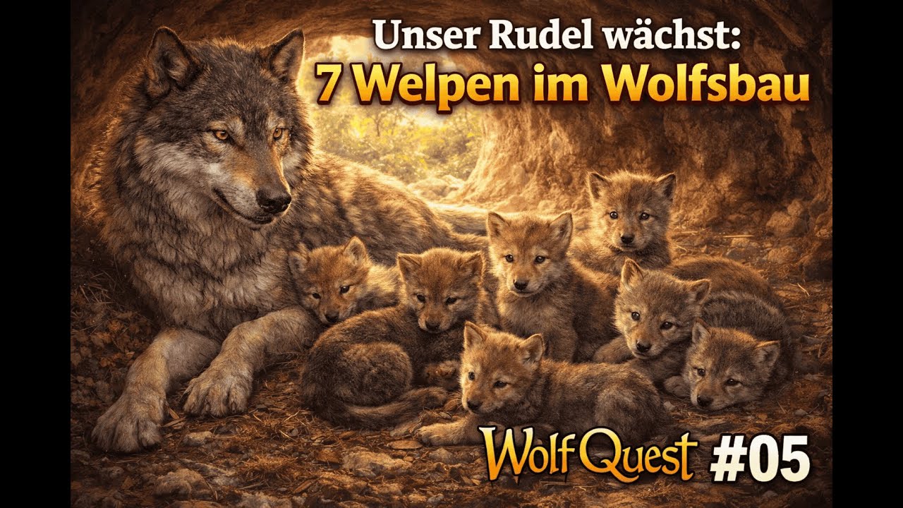Das Rudel wächst: 7 Welpen im Wolfsbau | WolfQuest #05[Linux] - YouTube