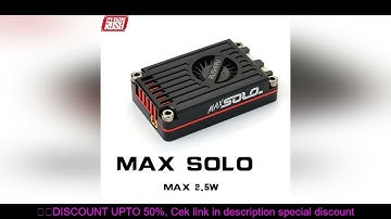 RUSH TANK MAX SOLO VTX 2.5W High Power VTX 48CH Video Transmitter with CNC shell for RC FPV Long Ran