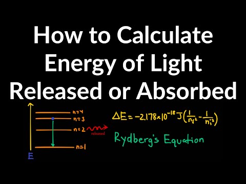 अवशोषित या विमोचित प्रकाश की ऊर्जा की गणना कैसे करें