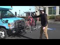 Easytouse bike racks on the clackco connects shuttle in oregon city