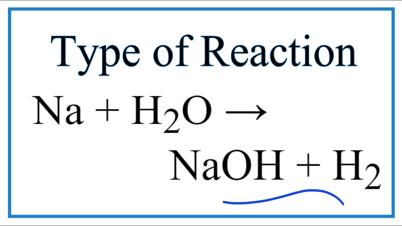 Натрий плюс вода реакция