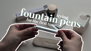 trying out fountain pens for the first time :0 by tbhstudying 9,317 views 1 year ago 7 minutes, 49 seconds