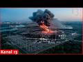 Key power infrastructure linking Russia to Crimea, military repair base are struck in massive attack
