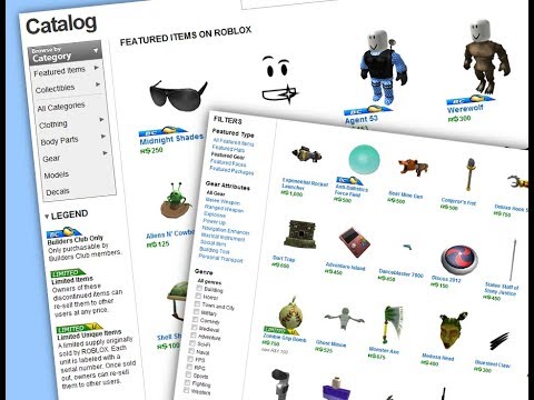 How To Access Old Roblox Catalog Youtube - roblox old catalog layout