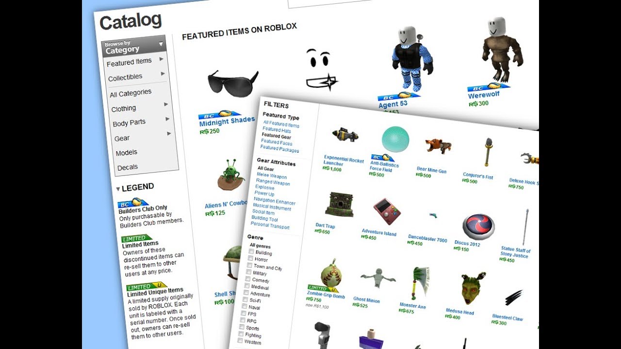 How To Access Old Roblox Catalog Youtube - old roblox catalog