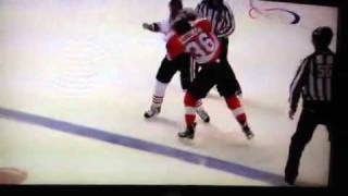 Andrew Shaw vs Zac Rinaldo. Jan 5, 2012
