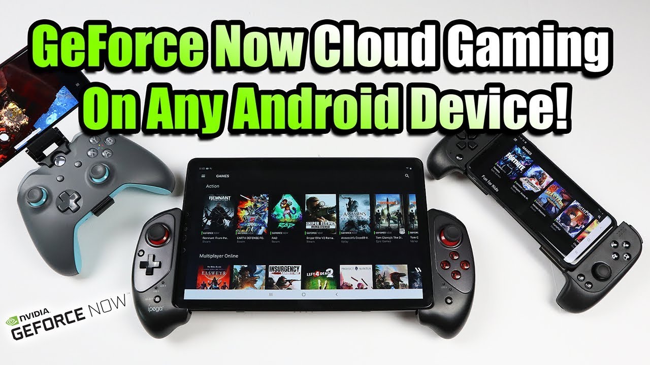 We installed the NVIDIA GeForce NOW Android app on a ...