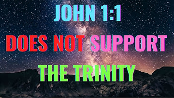John 1:1 Does Not Support The Trinity - Alric Williams