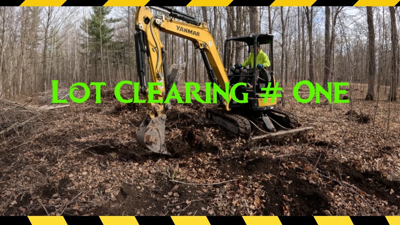 First lot clearing of the year!!!! - YouTube