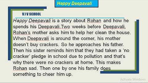 Class 2 Chapter -4 Happy Deepavali Introductory Video By Anuradha Chatterjee