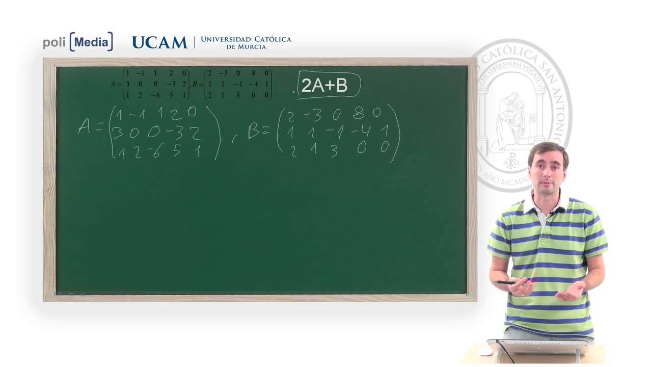 Matemáticas para la Empresa I - Tema 2. Ejercicio 1 - Alfonso Rosa - YouTube