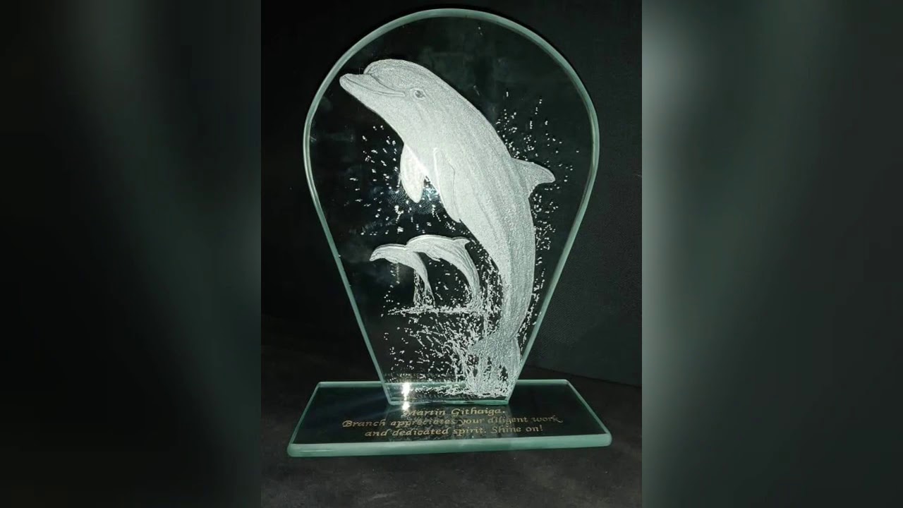 Glass engraving art. YouTube