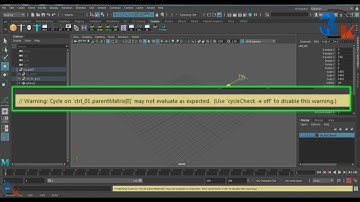 Cycle Check -e Off Error Maya | warning cycle check e off Maya | Cycle Error in Maya | Maya Error
