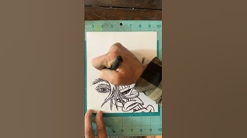 Rapid Sketch Magic: Crafting a Freehand Pen Masterpiece! #artisticprocess #sketching