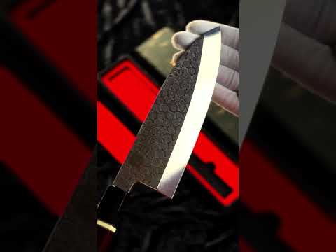 110 шаровий ніж Деба для оброблення м'яса та риби з дамаської сталі серії "ZHEN" Натуральне Червоне Дерево XINZUO, видео 1