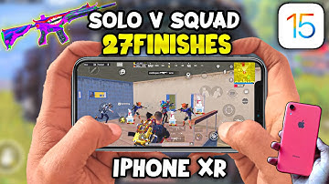 IPHONE XR iOS 15.3.1 BGMI/PUBG TEST 2022🔥I PHONE XR BGMI 27FINISHES GAMEPLAY | IPHONE XR 60FPS TEST