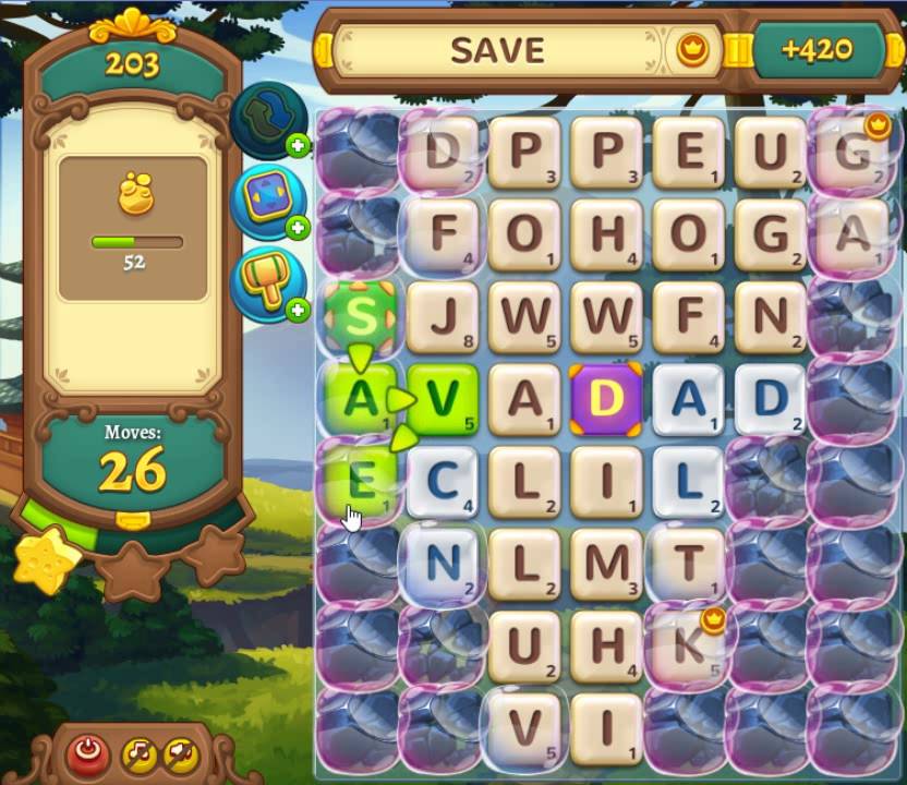 AlphaBetty Saga level 203 ENGLISH 😈