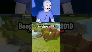 Roblox BOOGA BOOGA Back Then VS Now    😭😭 #shorts #roblox #memes