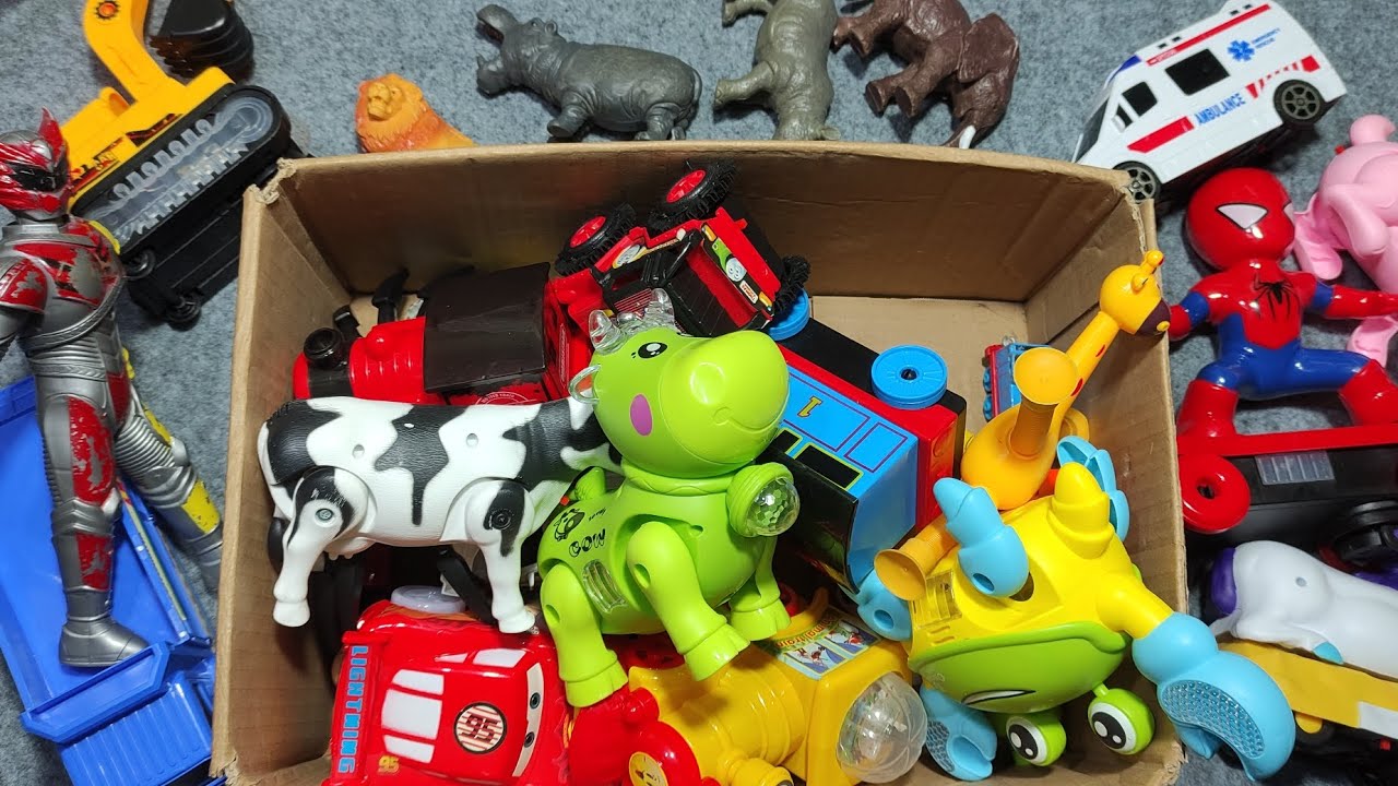 Toy ASMR, 6 Minutes Satisfying with Unboxing, Spider-Man toy, Thomas and Friend