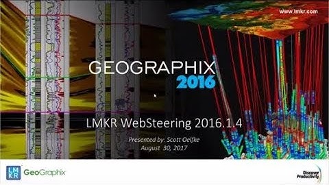 Webinar - GeoSteering on the Web: WebSteering 2016.1.4