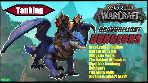 All DragonFlight Dungeons! Protection Warrior Tanking, Heroic & Normal (No Camera, No Commentary)