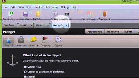 create My first game using stencyl(first part)
