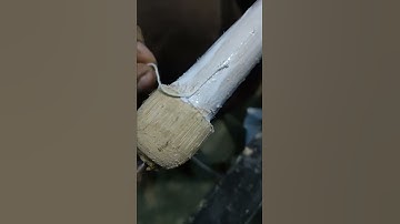 Thumbnail of How to threading cricket bat handle #shorts