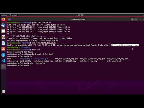 SSH from Ubuntu to Cisco Switch