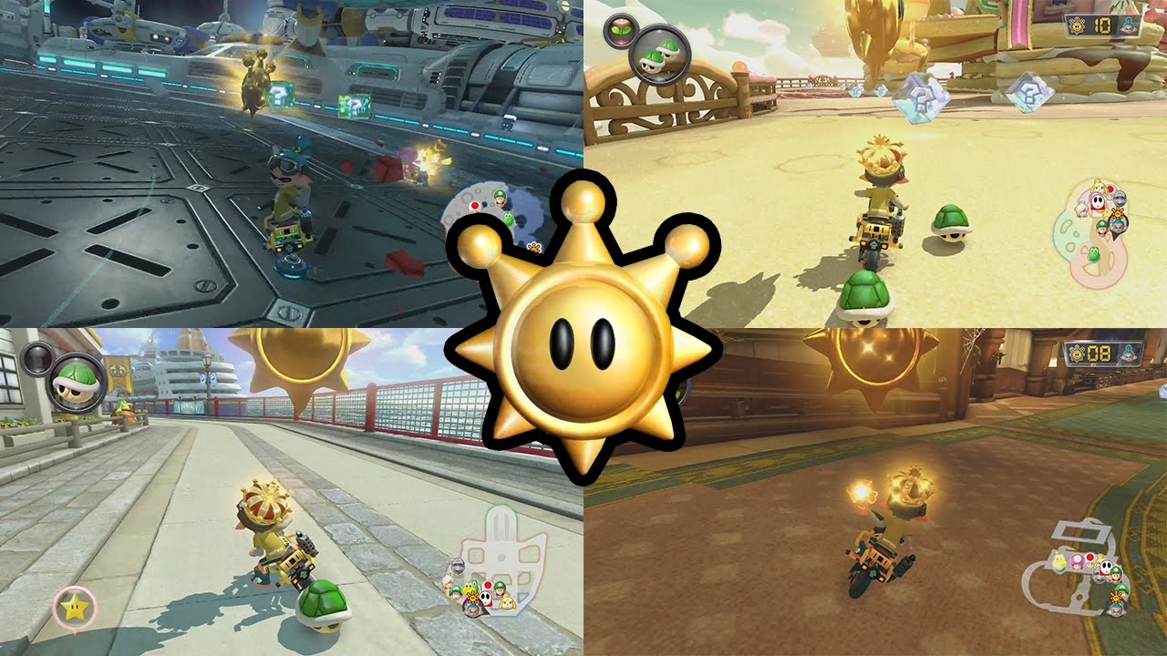 Mario Kart 8 Deluxe - Battle Mode - Shine Thief (All Courses)