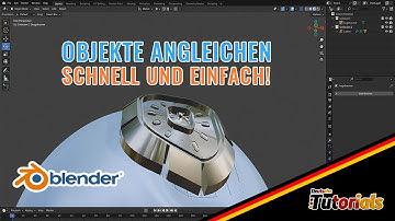 Objekte Oberflächen angleichen in Blender mit Lattice und Shrinkwrap Deformer - Tutorial deutsch