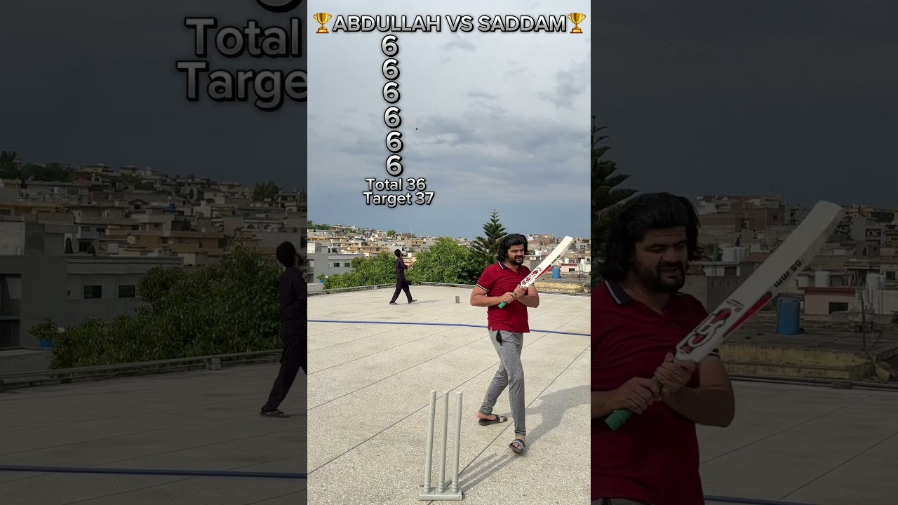 Rooftop cricket | 6 ball 6 Sixes | Straight Shots