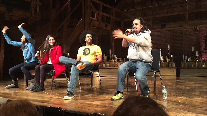 Lin-Manuel Miranda performing the John Adams rap t...