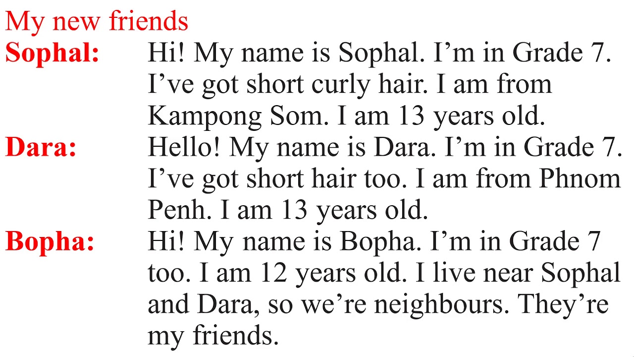 English grade7 tapescript 1.1.1|1.1.1/7