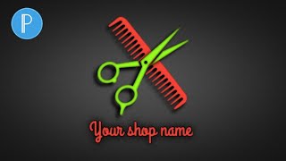 Hair salon shop logo design pixellab, pixellab logo making on android, fast logo design pixellab. screenshot 4