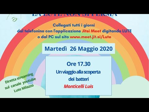 26 maggio 2020 - Viaggio alla scoperta dei batteri