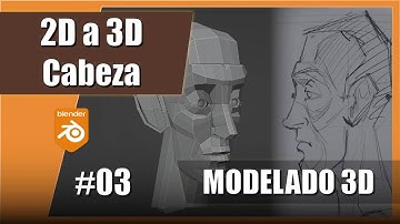 2D a 3D #03 Modelado poligonal en Blender 3ª Parte