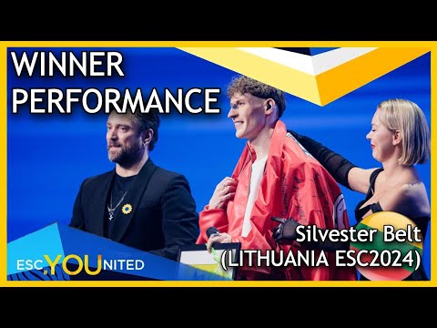Winner Announcement & Performance Silvester Belt - Luktelk (Lithuania ESC2024) | Live from the arena