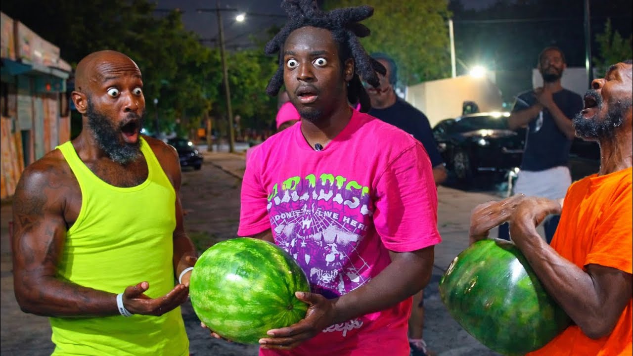 Best of Paying Strangers In The Hood to Catch a Watermelon With Baby Oil in 2025! | FloridaMadeMG 
