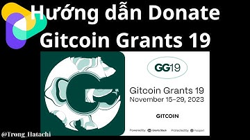 Hướng dẫn Donate Gitcoin Grants 19