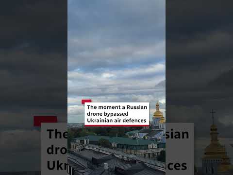 The moment a Russian drone bypassed Ukrainian air defences