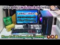 Full i5 desktop setup with 1 year warranty  gaming cabinet  cpu desktop gaming