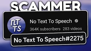 No Text To Speech is a Scammer?