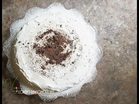 BEST VEGAN BANANA CHOCOLATE FUDGY BROWNIE CAKE WITH CREAM CHEESE FROSTING | Connie's RAWsome kitchen