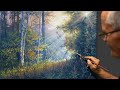 "Forest Glade" Full master class. Acrylic. Artist-composer Victor Yushkevich N.