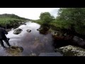 Ловля форели на речке в Ирландии. Trout fishing in Ireland.