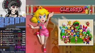 Mario Superstar Baseball Superstar% - Peach Monarchs in 1:04:56 (Former WR) on Mar. 13, 2023