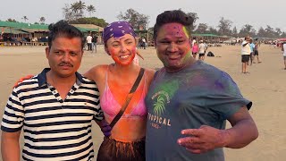 Joining Locals To Play Holi in GOA….🇮🇳