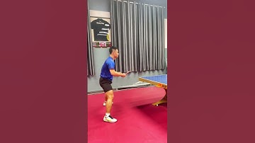 Explosive backhand loop against backspin #backhandloop #tabletennistechnique #coachsun