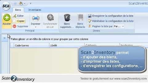 Scan2Inventory - Logiciel inventaire par code-barres