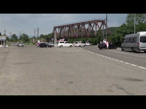 ანაკლიიდან მომავალმა ოპოზიციის კოლონამ ხიდზე მოძრაობა შეაფერხა